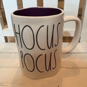 Rae Dunn Hocus Pocus White and Purple Mug